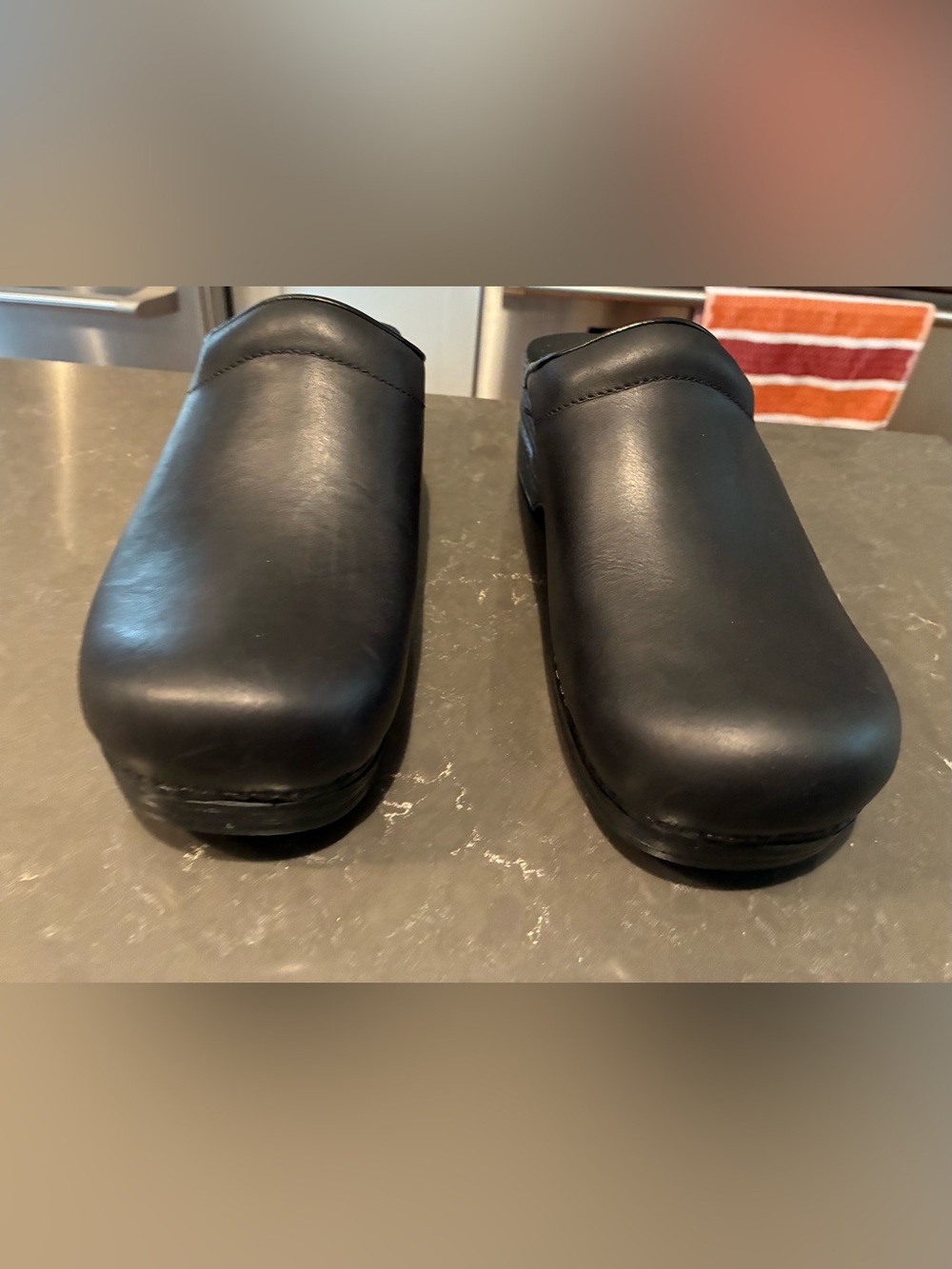 Dansko Sonja Black Oiled Leather Clog